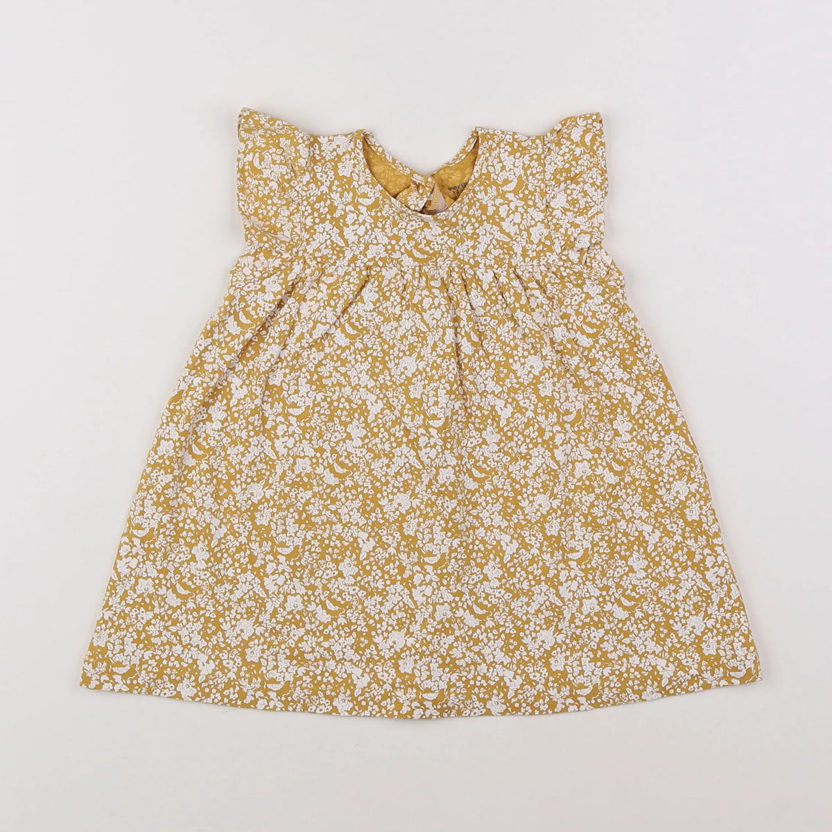 Vertbaudet - robe jaune - 12 mois