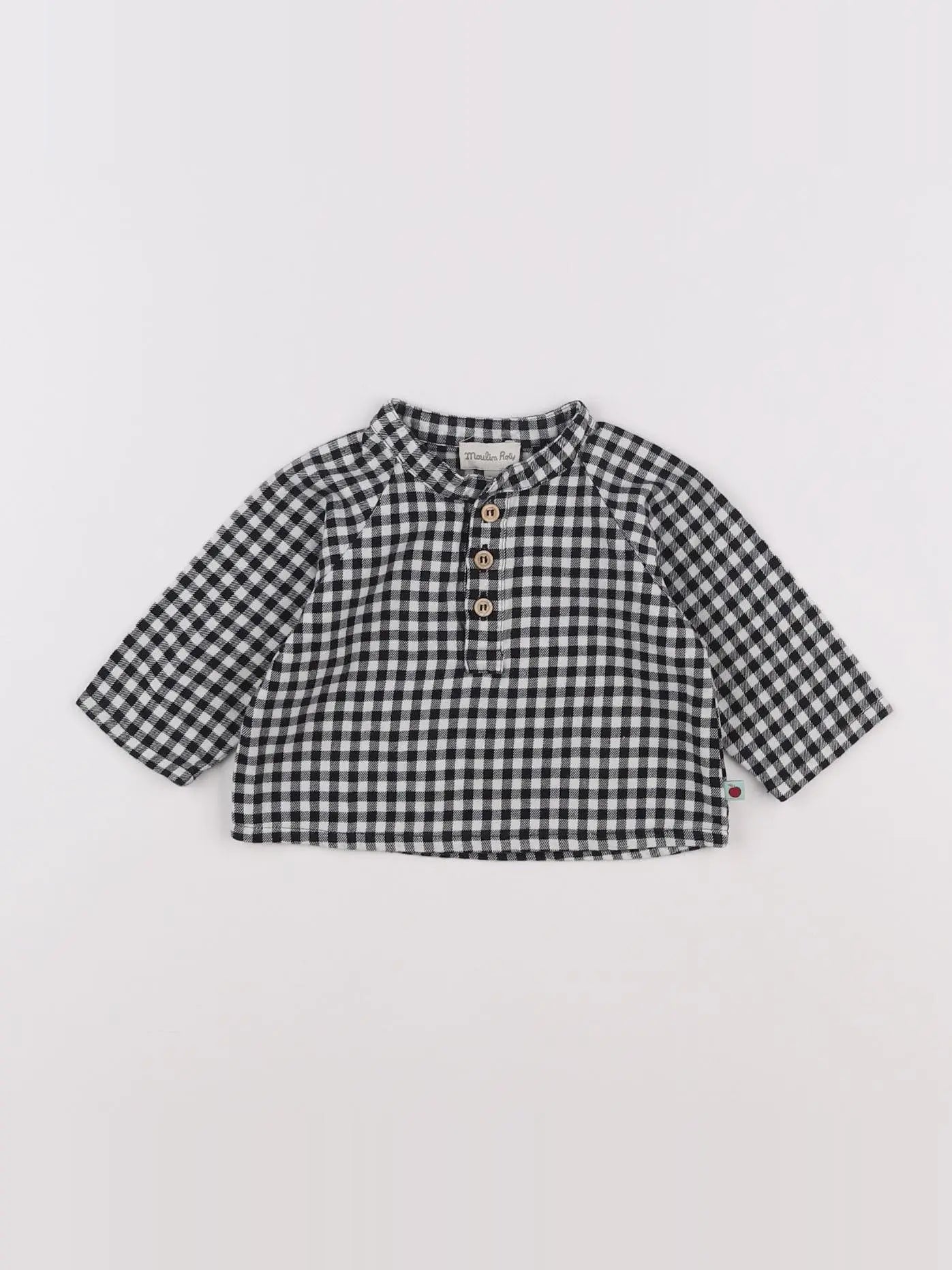 Moulin Roty - blouse bleu - 3 mois