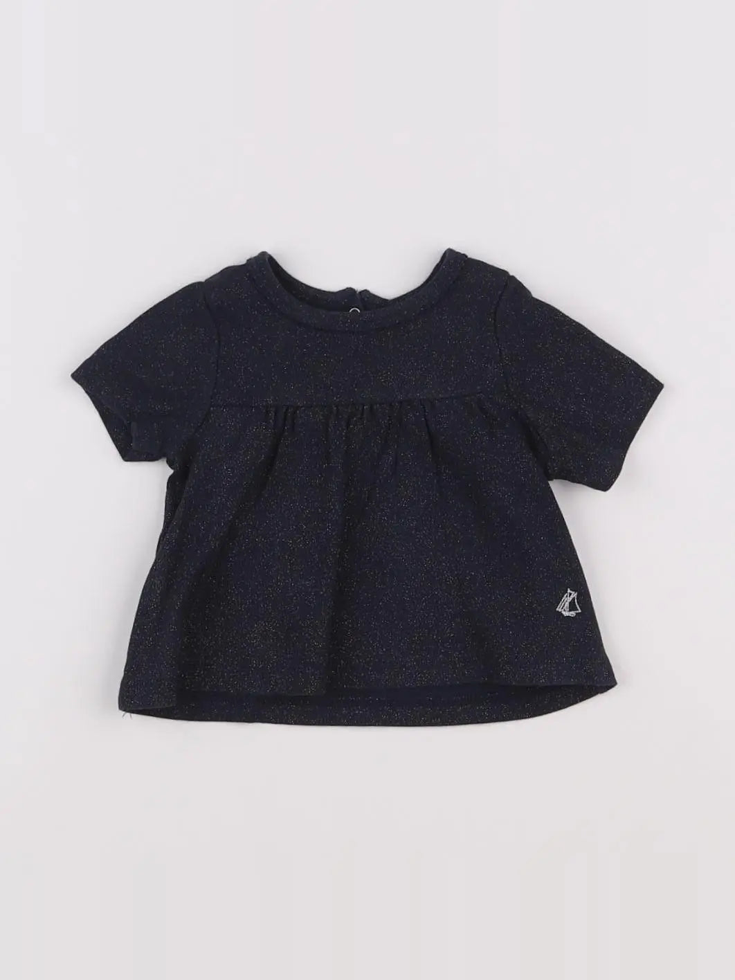 Petit Bateau - tee-shirt bleu, or - 3 mois