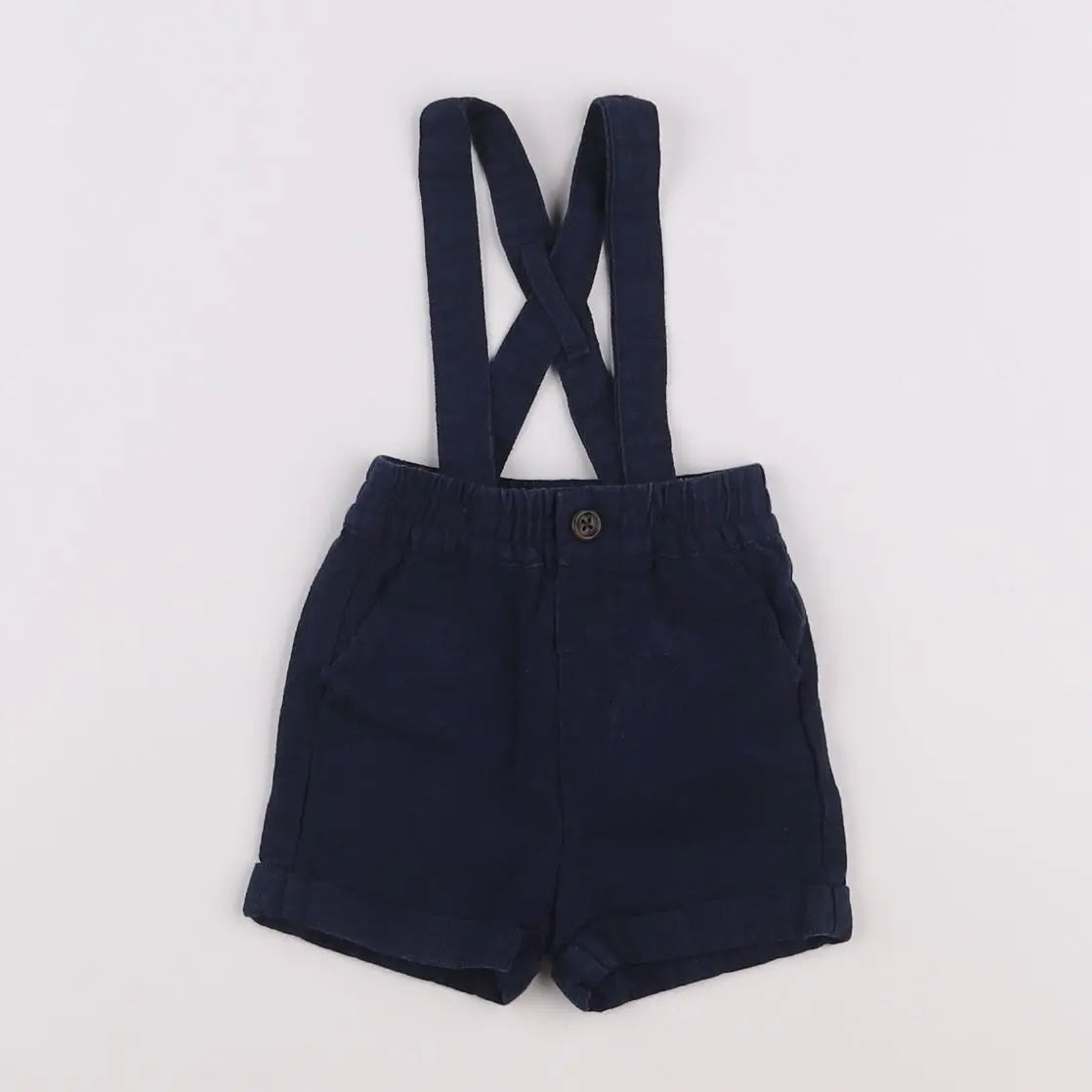 Vertbaudet - short bleu - 3 mois