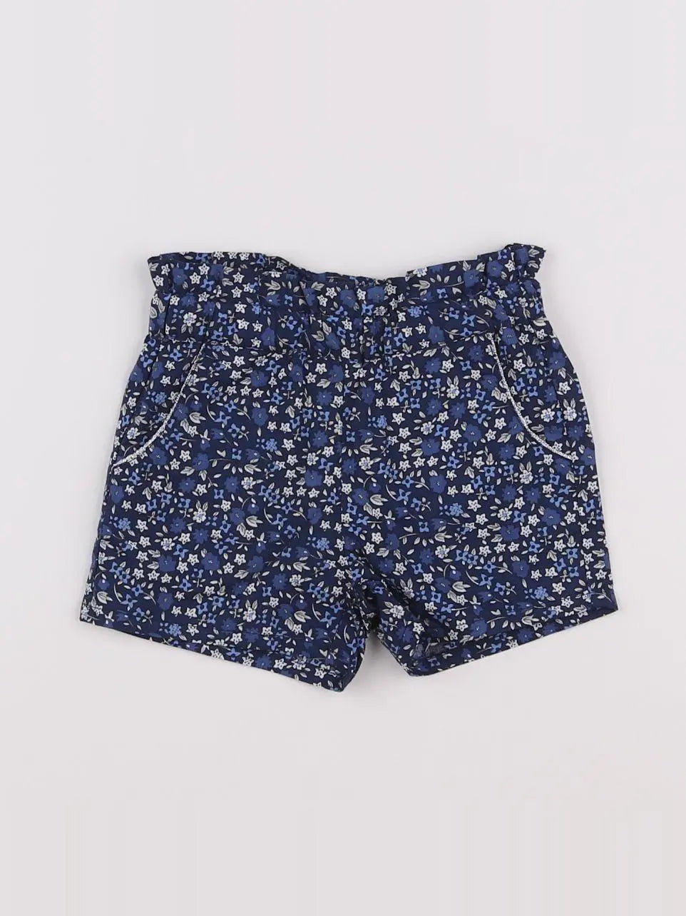 Eden & Victor - short bleu - 6 mois