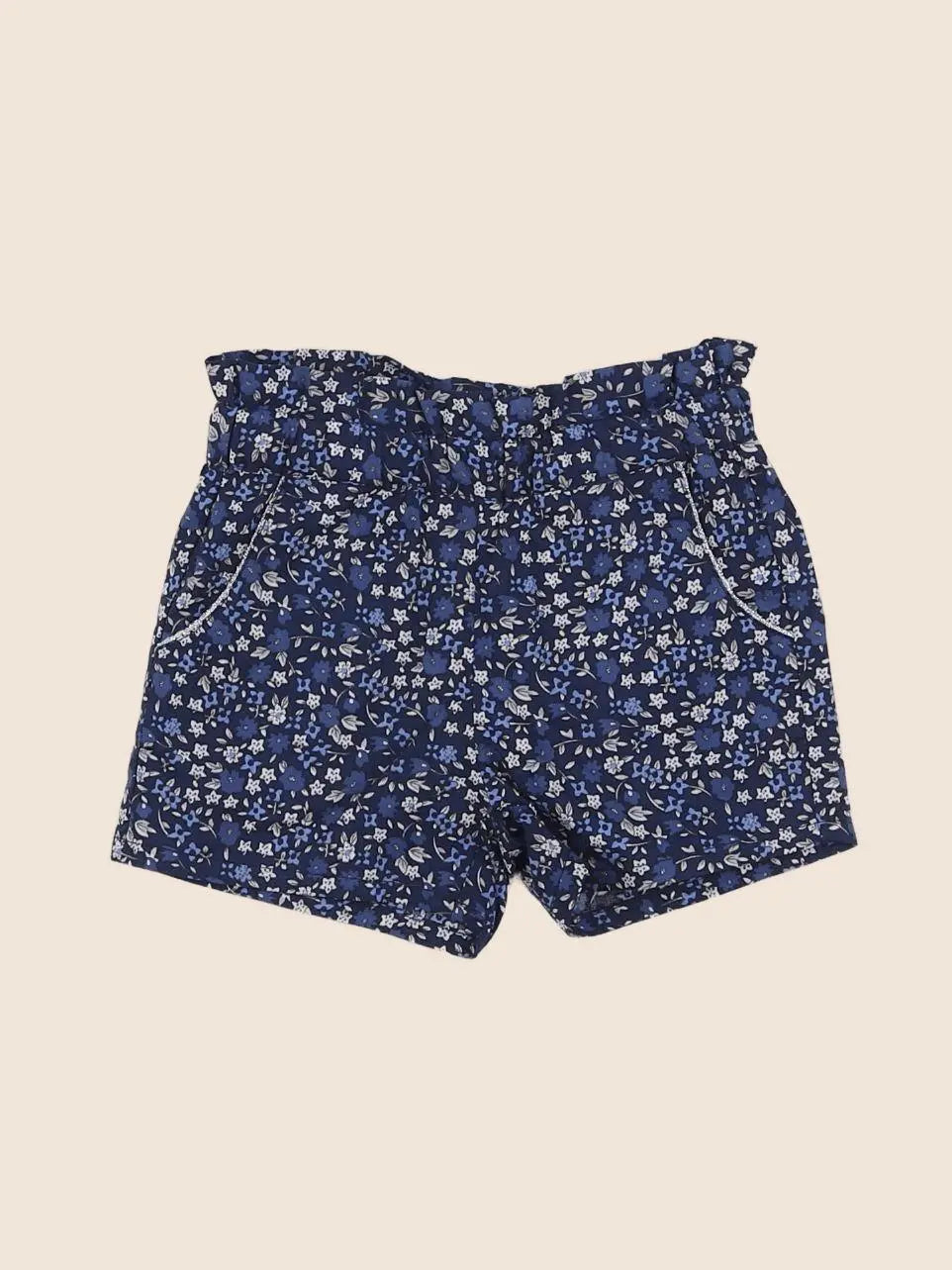 Eden & Victor - short bleu - 6 mois