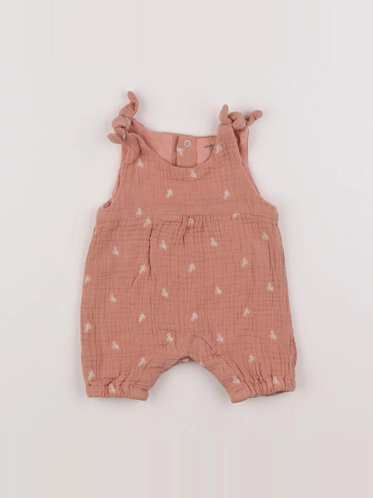 Vertbaudet - combinaison doublé rose - 0 mois