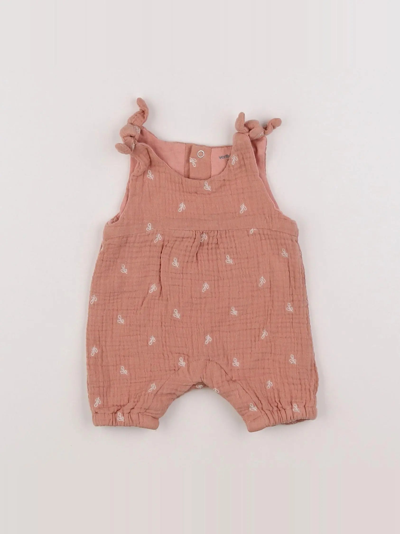Vertbaudet - combinaison doublé rose - 0 mois