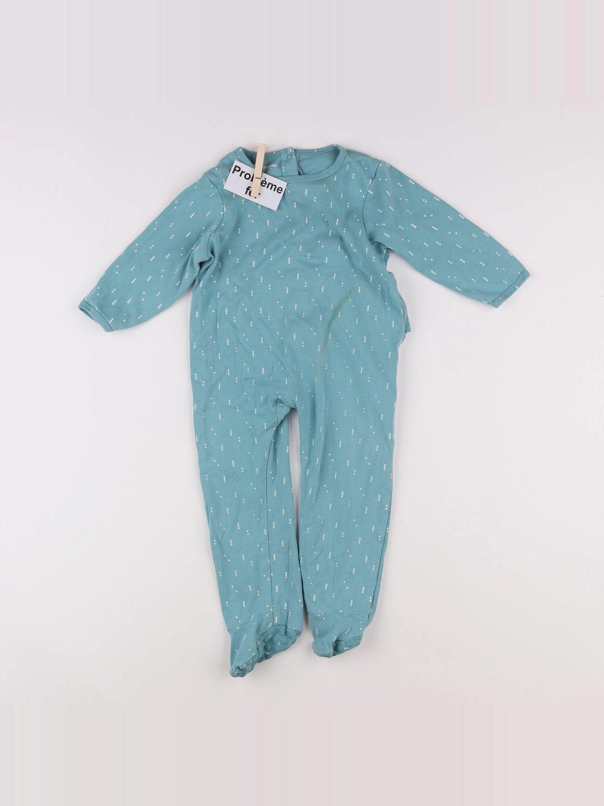 Vertbaudet - pyjama coton vert - 2 ans