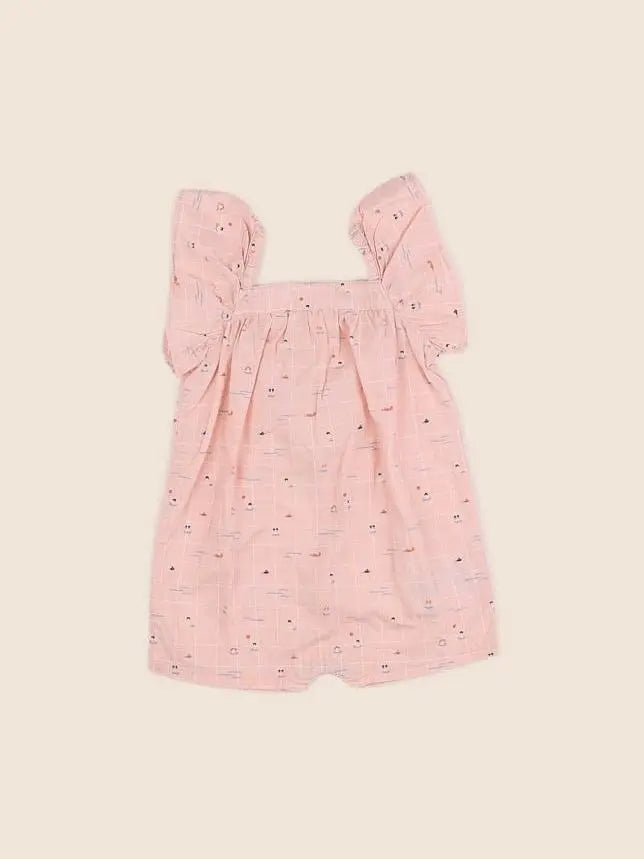 Vertbaudet - combinaison rose - 6 mois