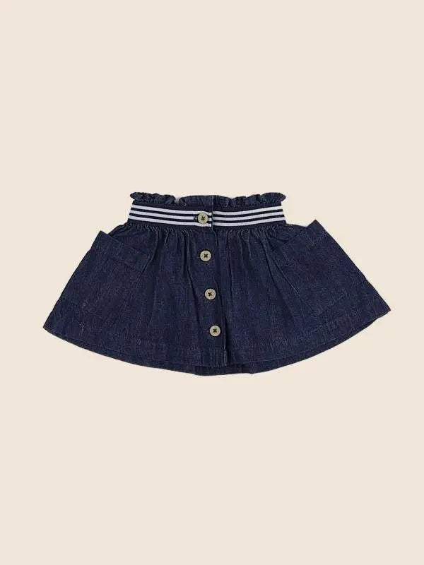 Vertbaudet - jupe bleu - 9 mois
