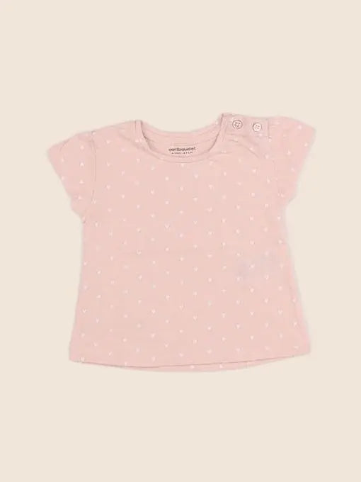 Vertbaudet - tee-shirt rose - 6 mois