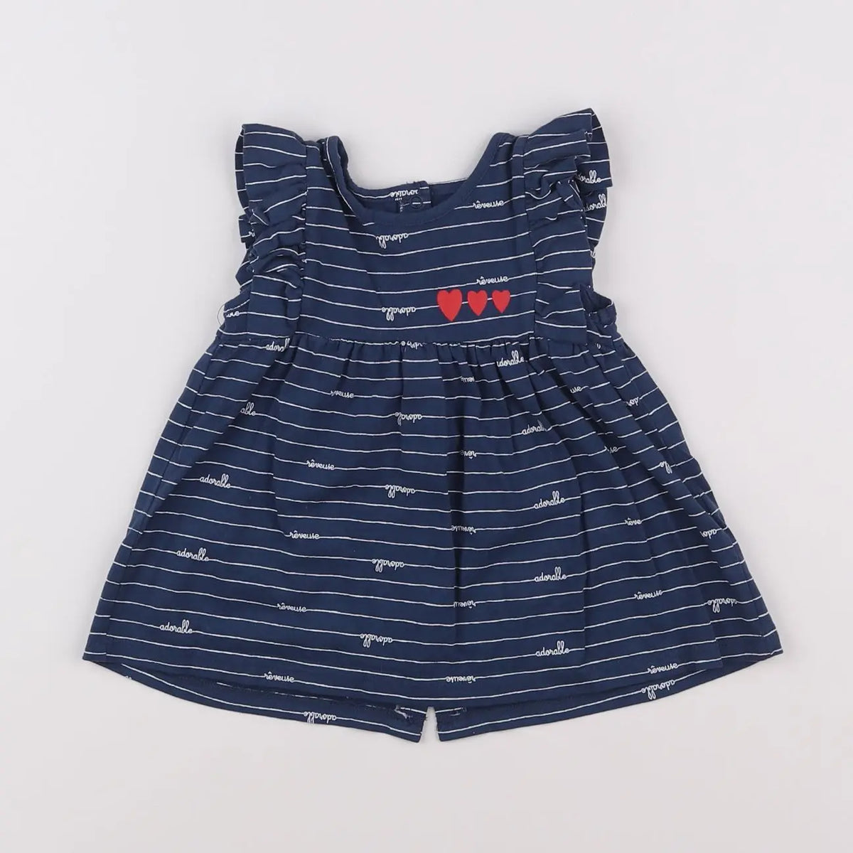 Vertbaudet - robe bleu - 3 mois