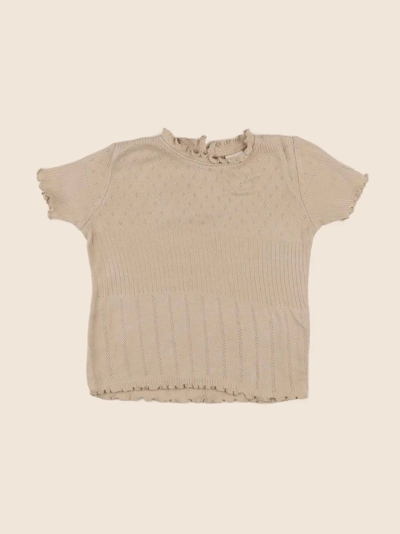 H&M - tee-shirt marron - 9/12 mois