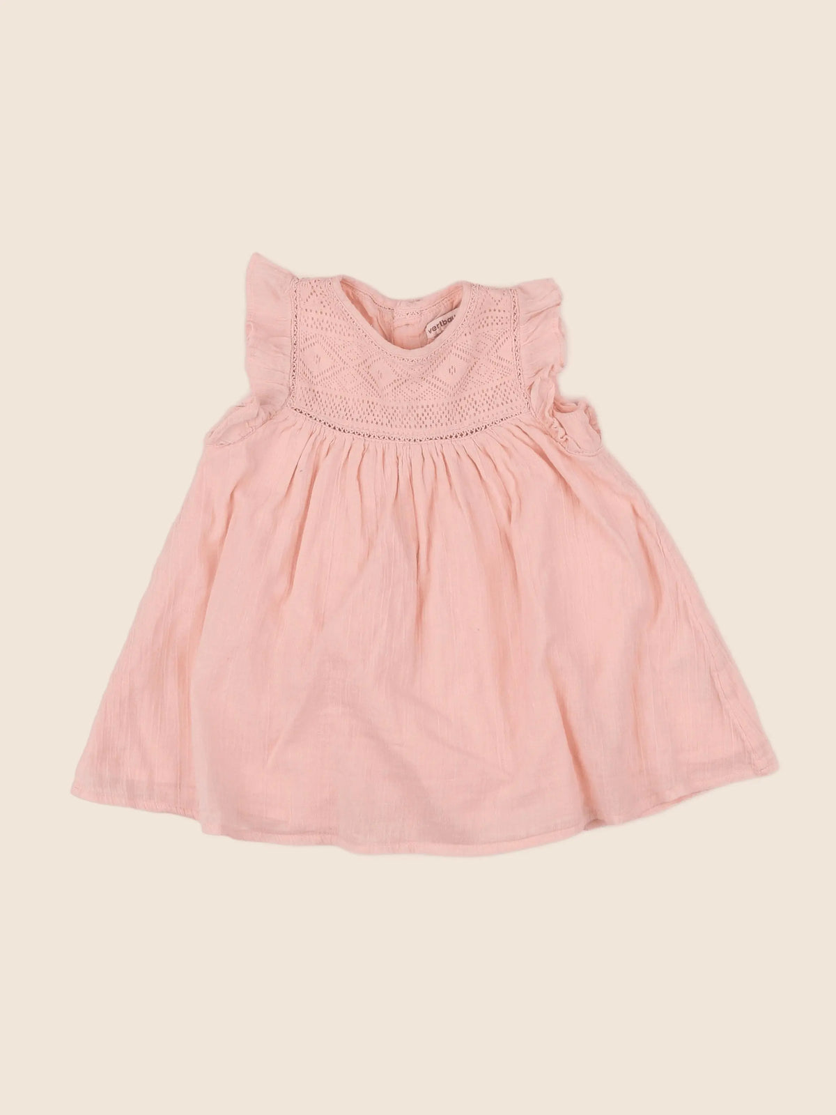 Vertbaudet - robe rose - 12 mois