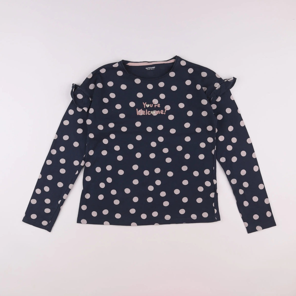Vertbaudet - tee-shirt bleu - 12 ans