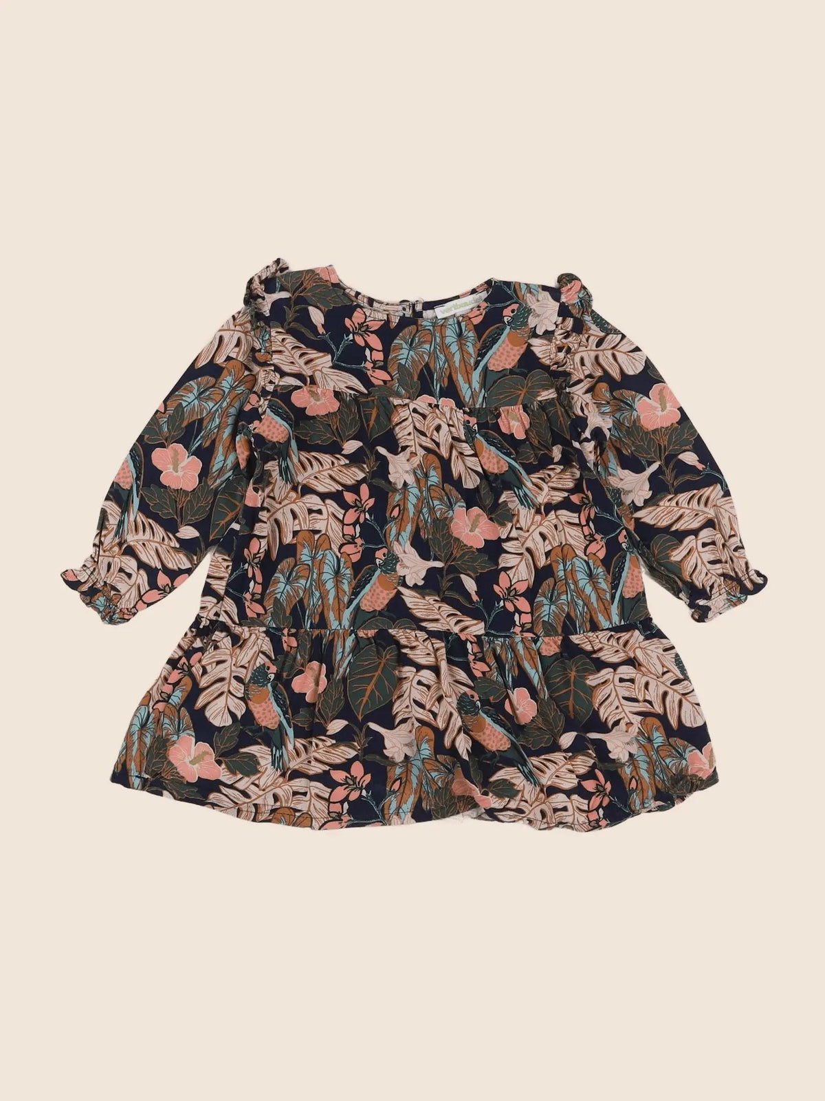 Vertbaudet - robe multicolore - 2 ans