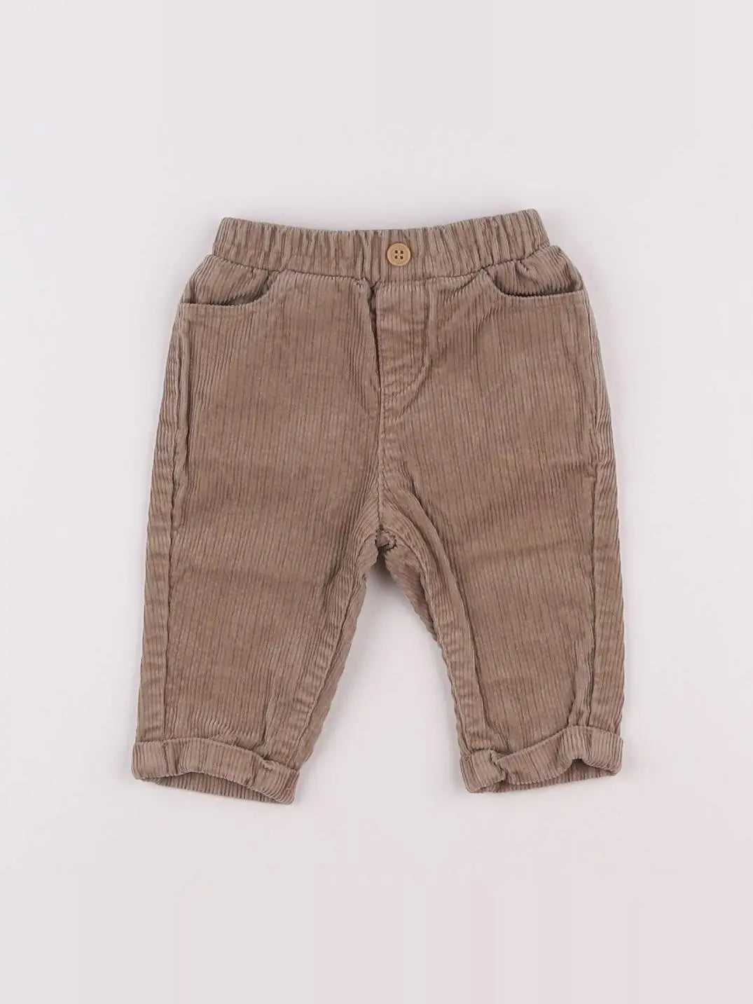 Vertbaudet - pantalon marron - 3 mois