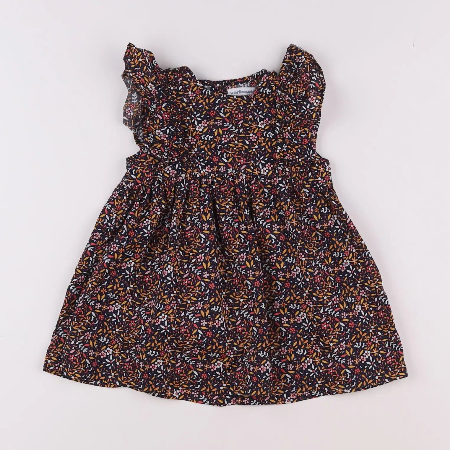 Vertbaudet - robe multicolore - 18 mois