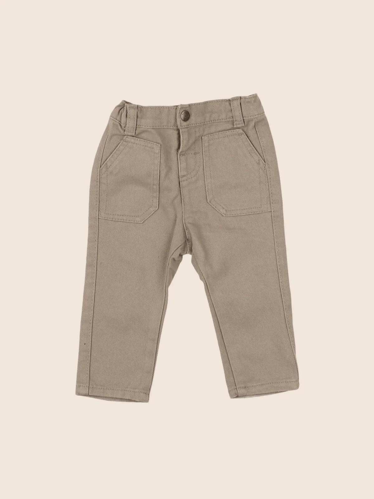 Vertbaudet - pantalon taupe - 6 mois