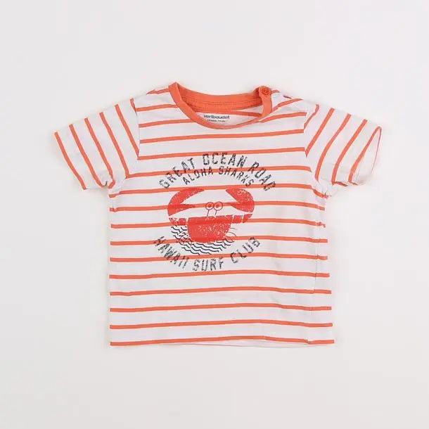 Vertbaudet - tee-shirt blanc - 12 mois