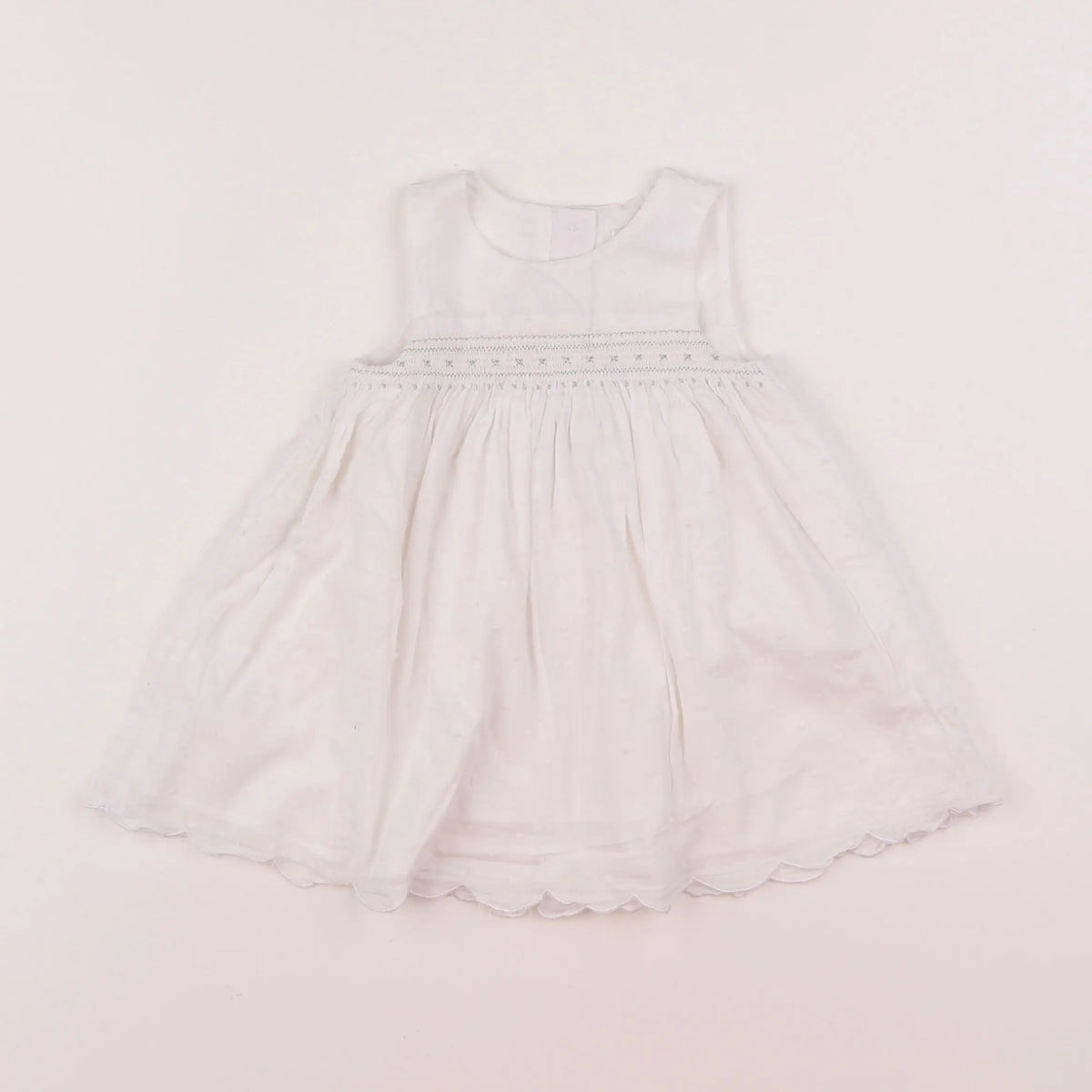 Vertbaudet - robe blanc - 6 mois