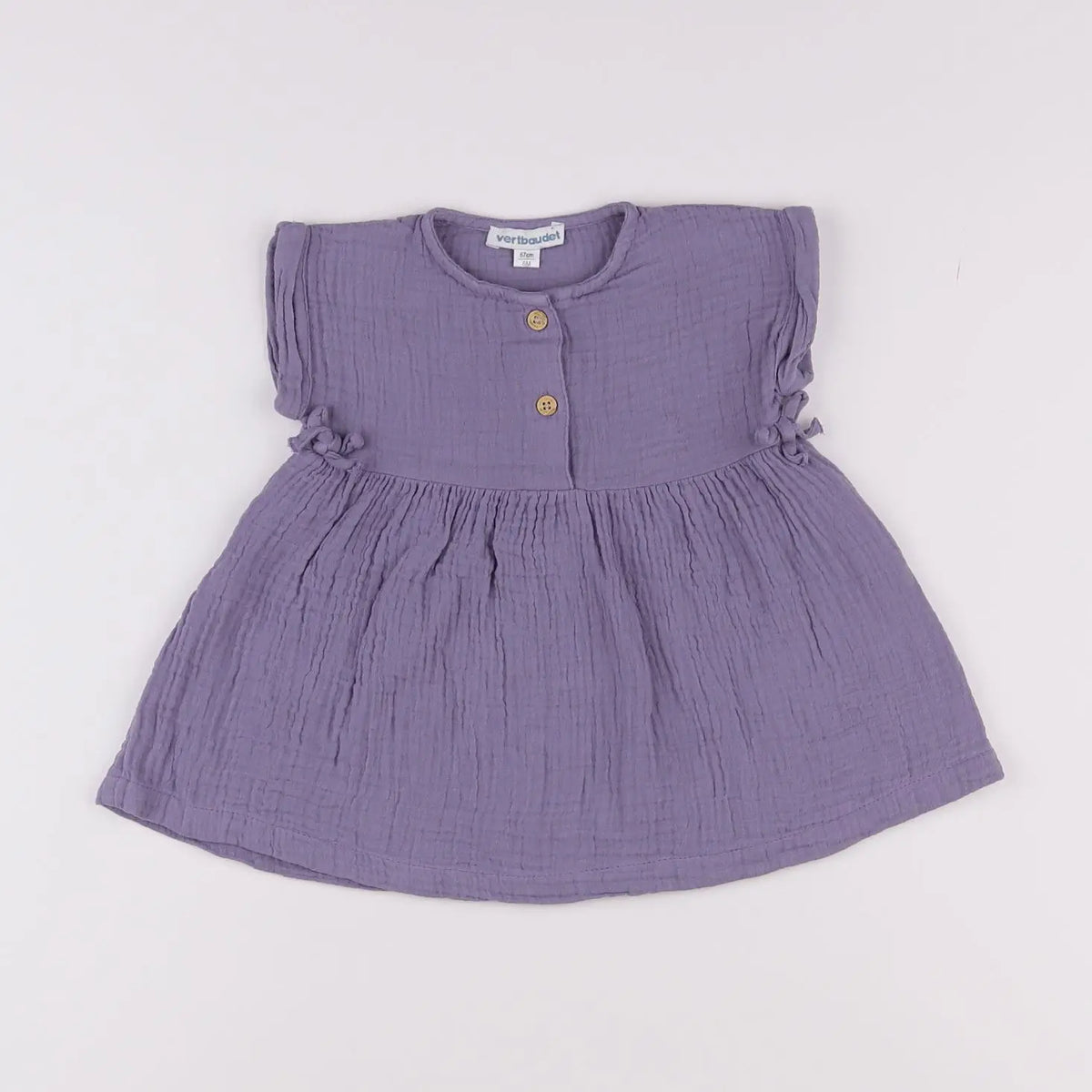 Vertbaudet - robe violet - 6 mois