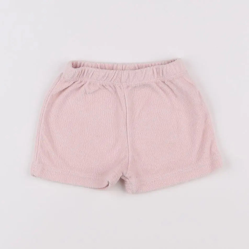 Vertbaudet - short rose - 12 mois