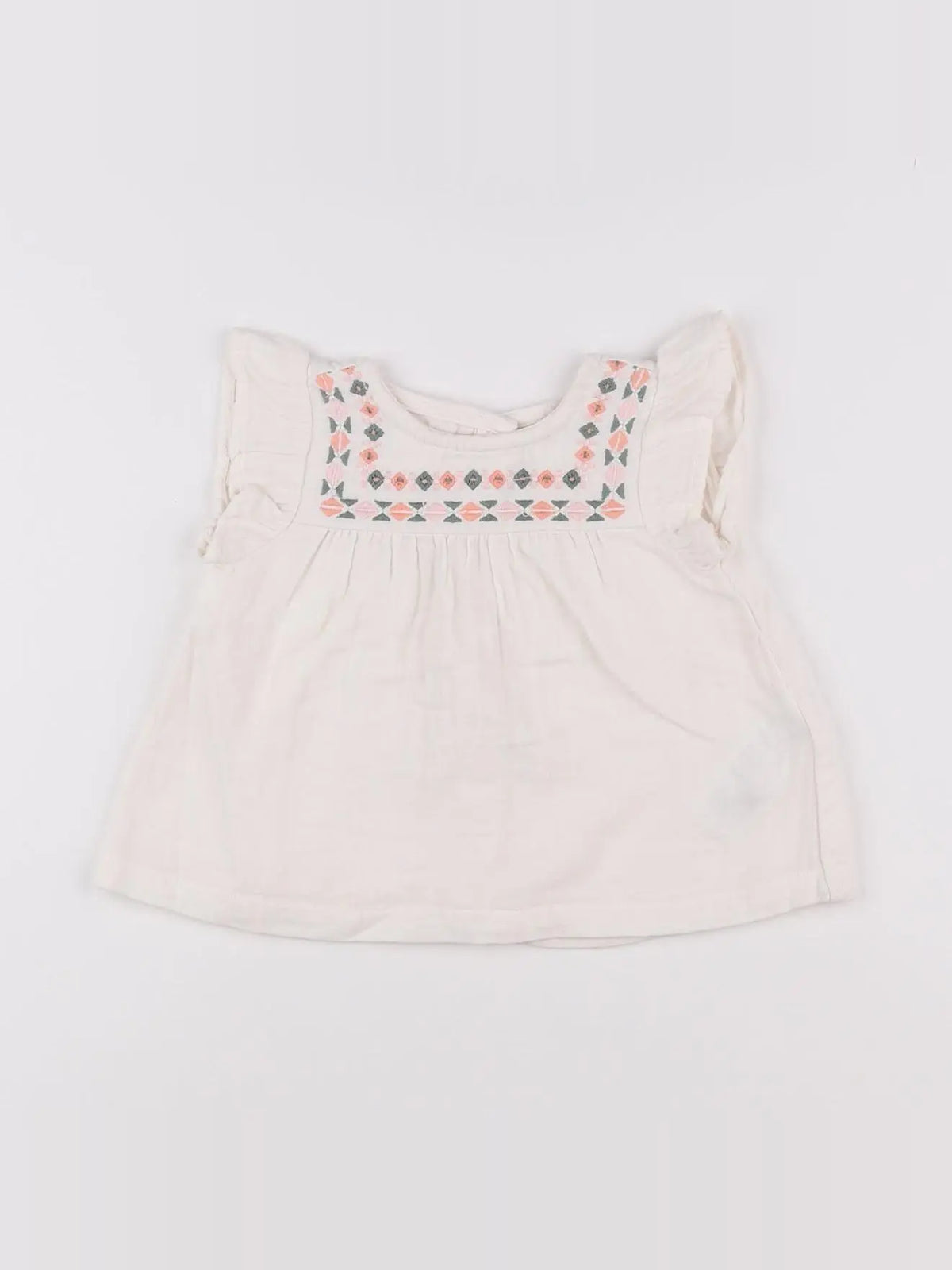 Vertbaudet - robe blanc - 9 mois