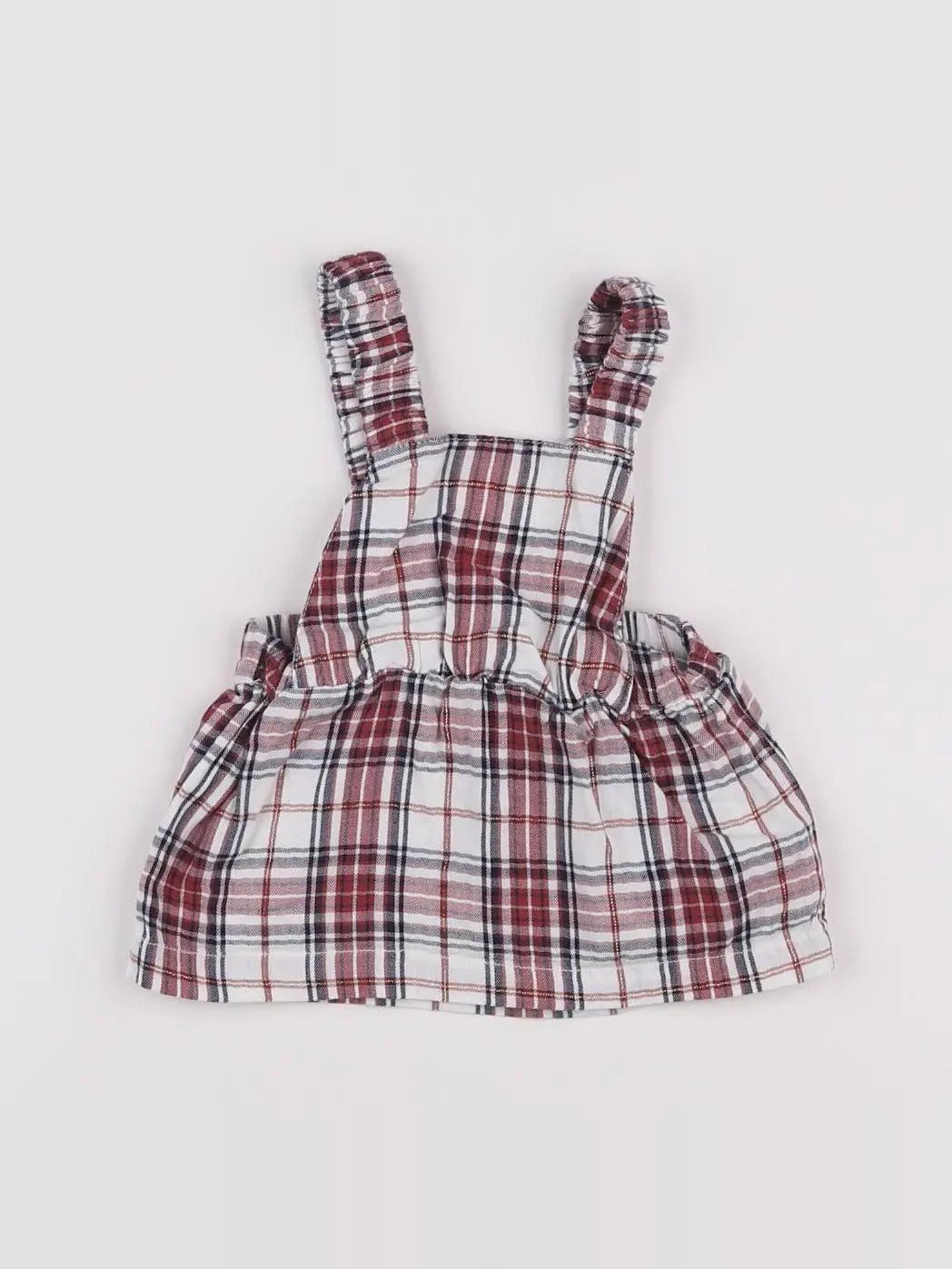 Vertbaudet - robe blanc, rouge - 3 mois