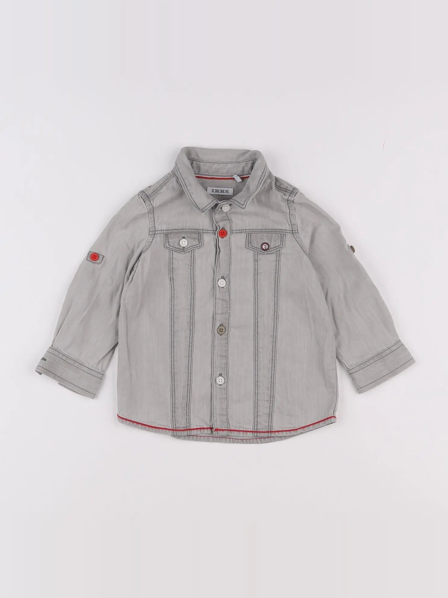 IKKS - chemise gris - 12 mois