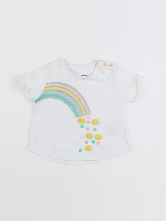Vertbaudet - tee-shirt blanc - 3 mois