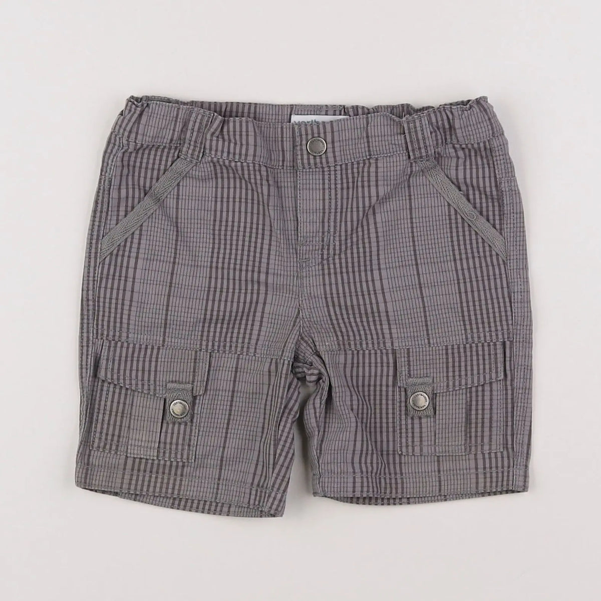 Vertbaudet - short gris - 12 mois