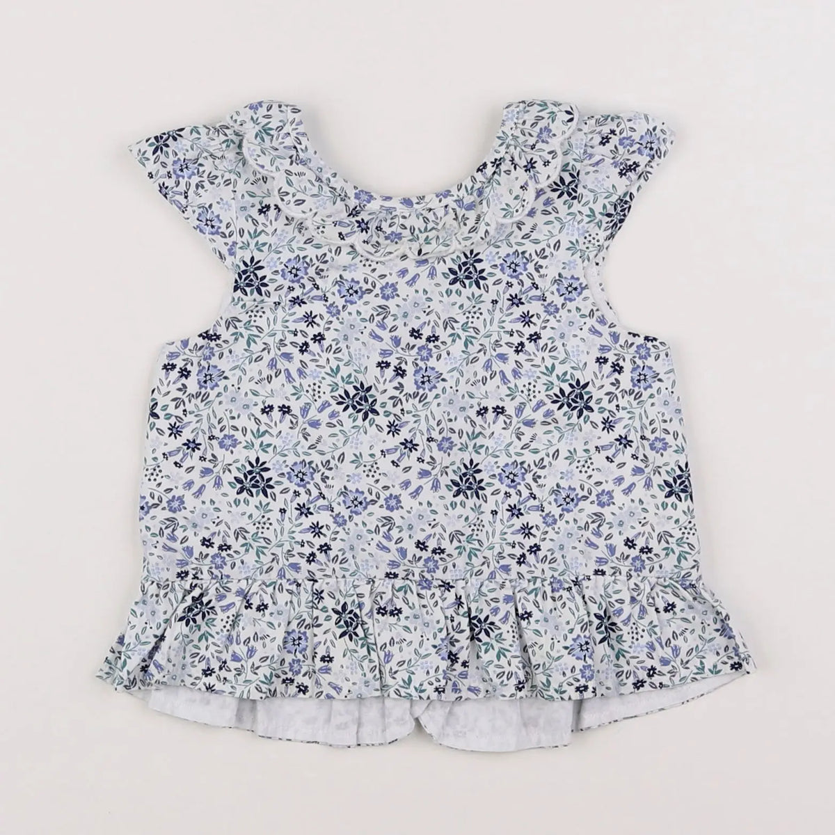 Vertbaudet - blouse bleu - 6 mois