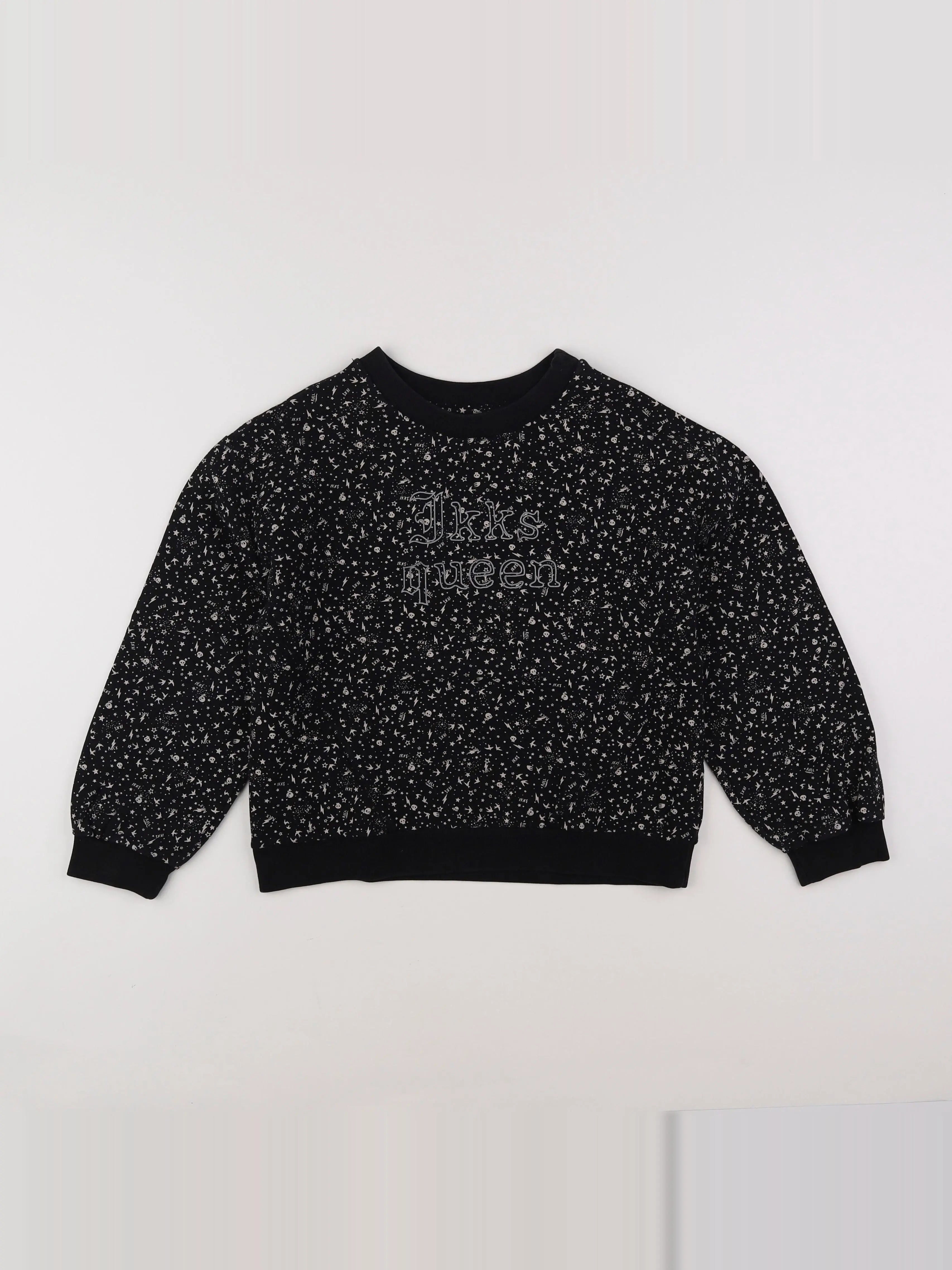 IKKS - sweat noir - 10 ans