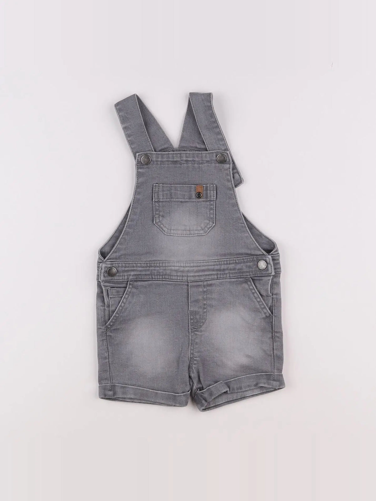 Vertbaudet - salopette gris - 2 ans
