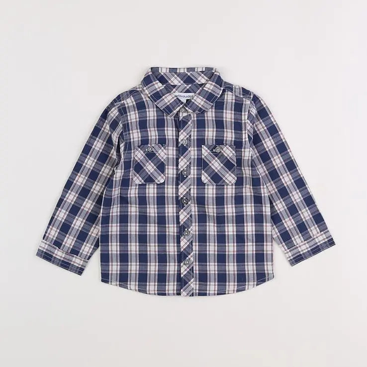 Vertbaudet - chemise multicolore - 18 mois