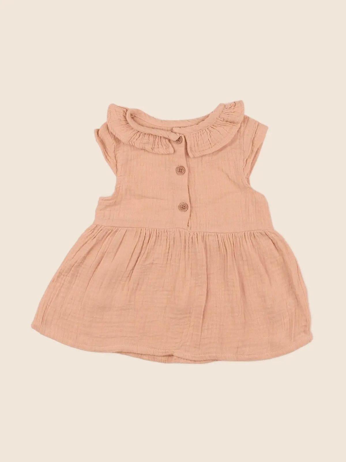 Vertbaudet - robe orange - 6 mois