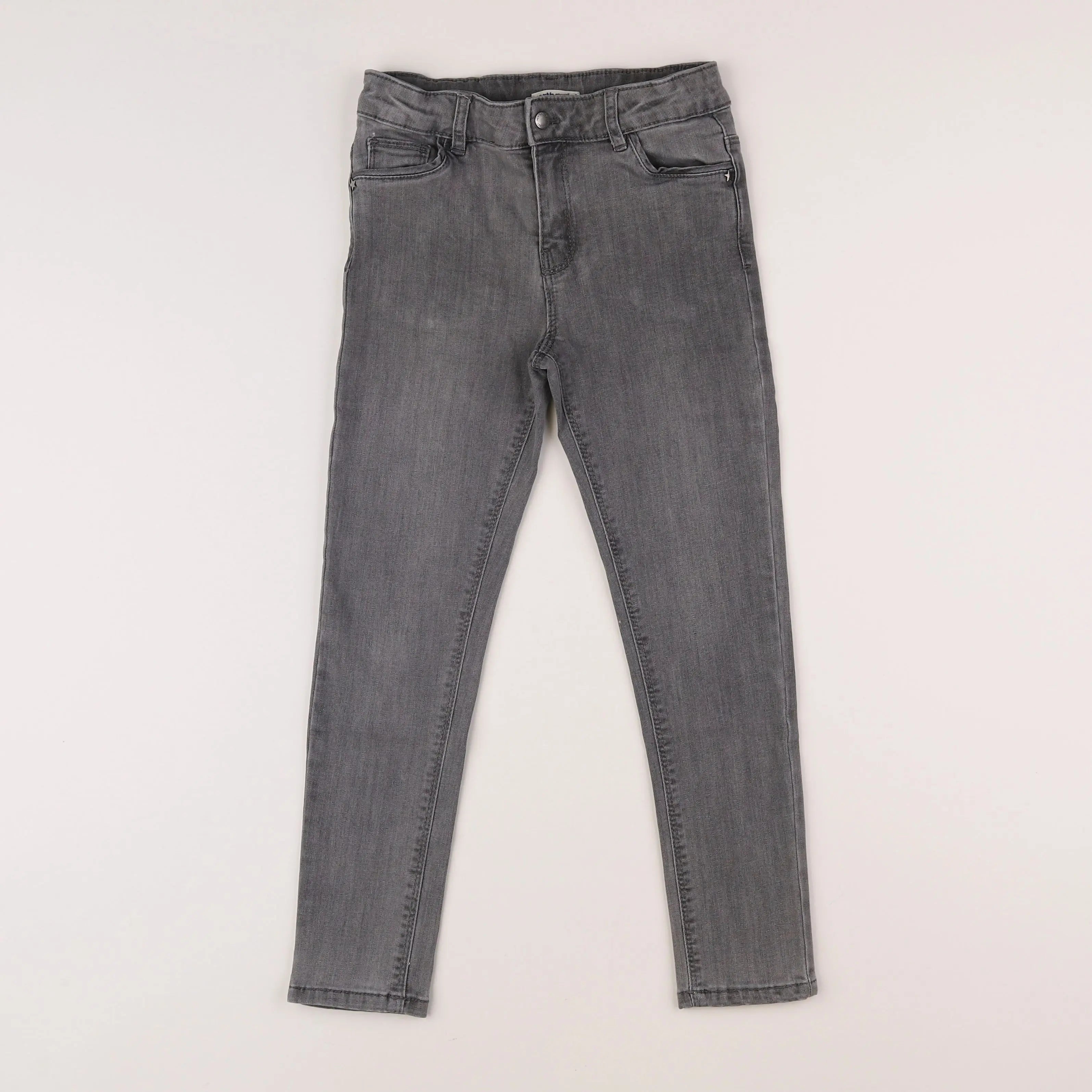 Vertbaudet - jean gris - 8 ans