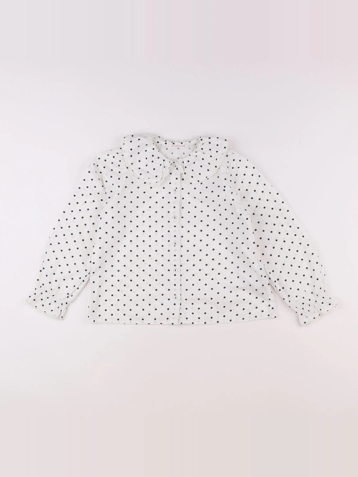 Monoprix - chemise blanc, bleu - 8 ans