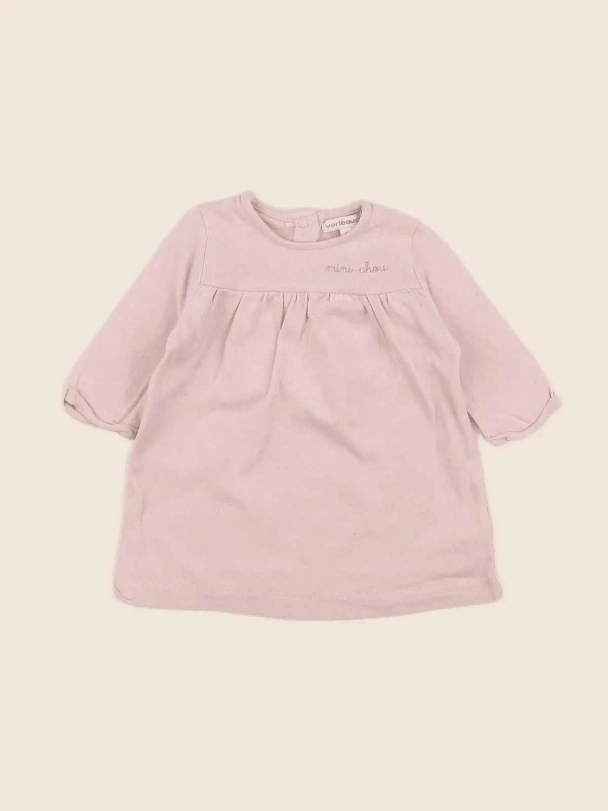 Vertbaudet - robe rose - 3 mois