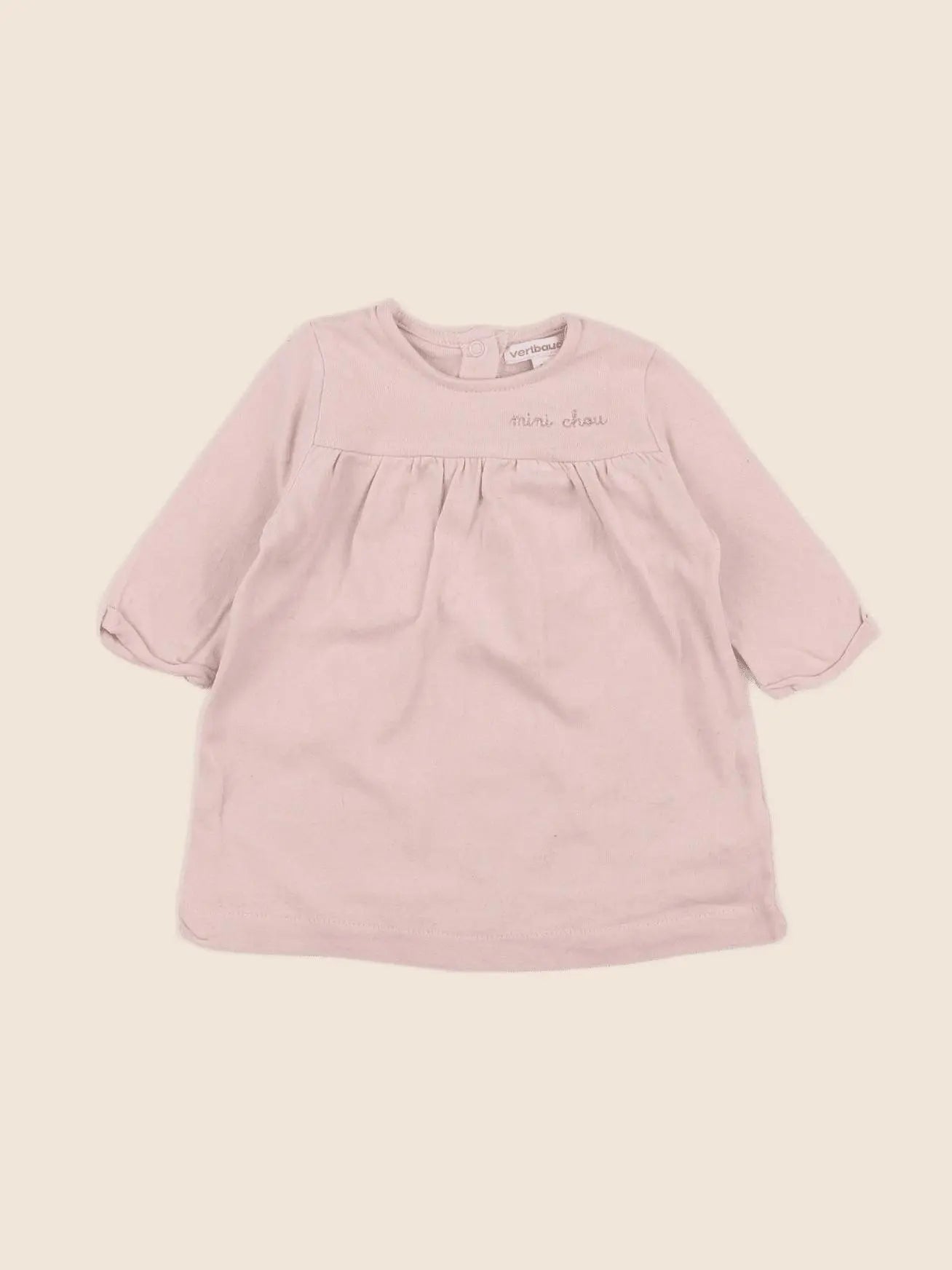 Vertbaudet - robe rose - 3 mois