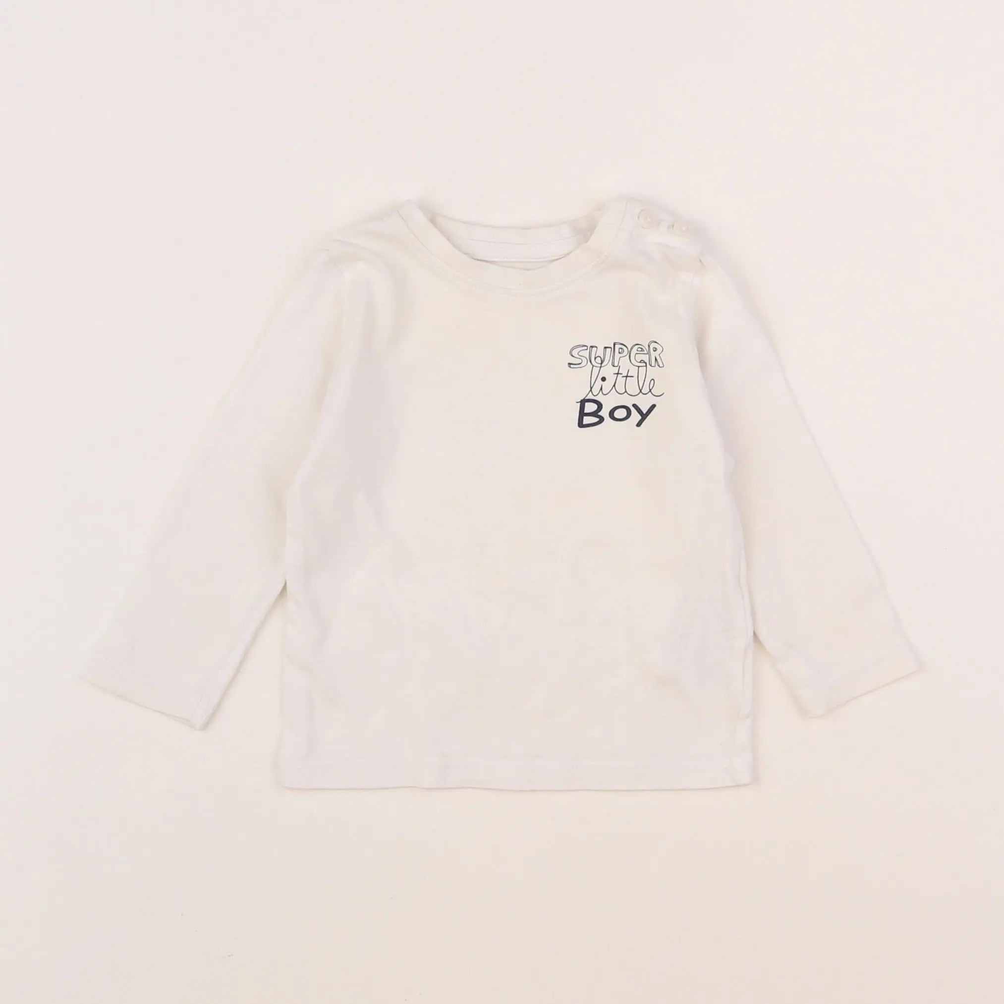 Vertbaudet - tee-shirt blanc - 6 mois