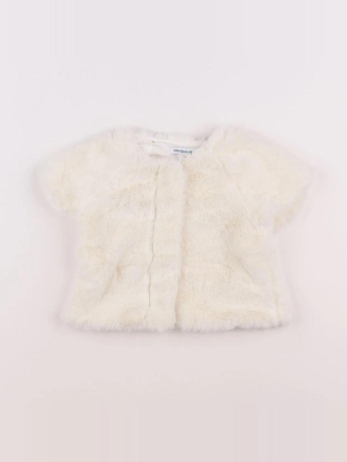 Vertbaudet - gilet beige - 12 mois