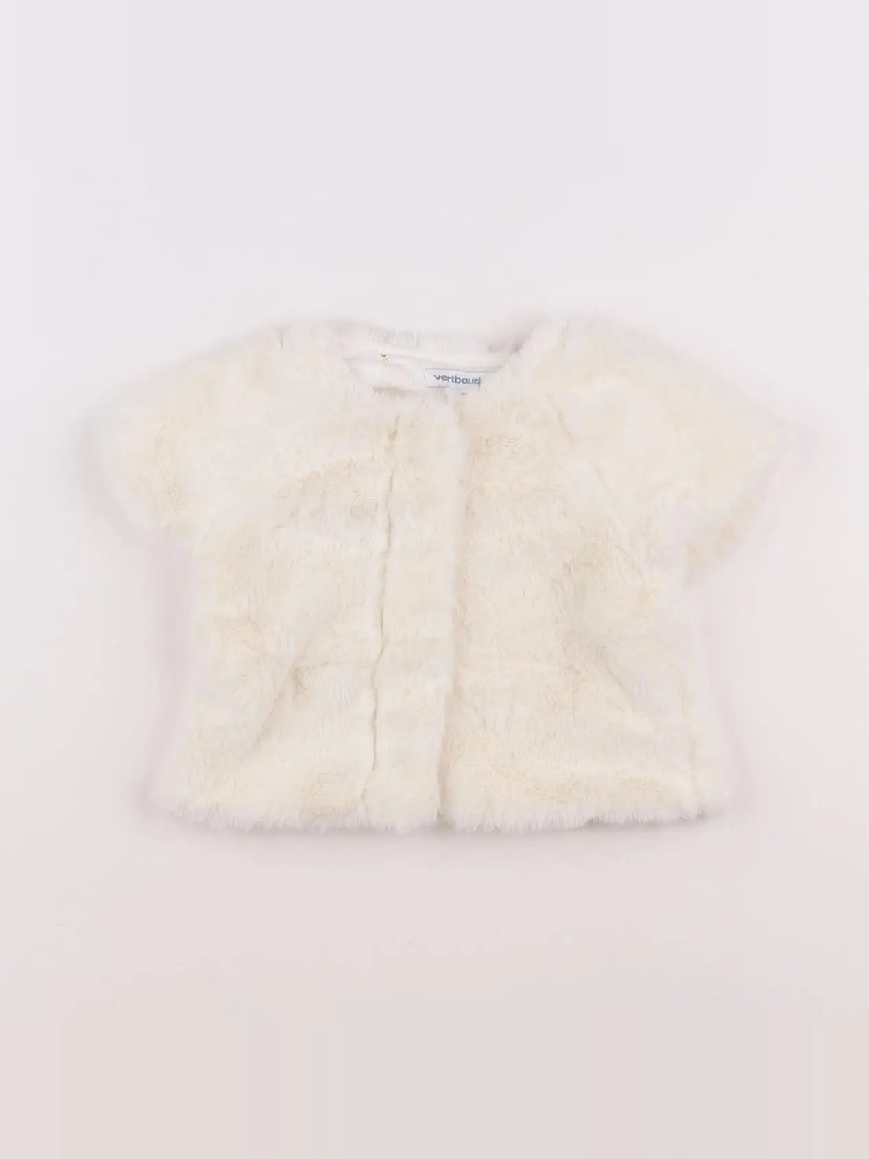 Vertbaudet - gilet beige - 12 mois
