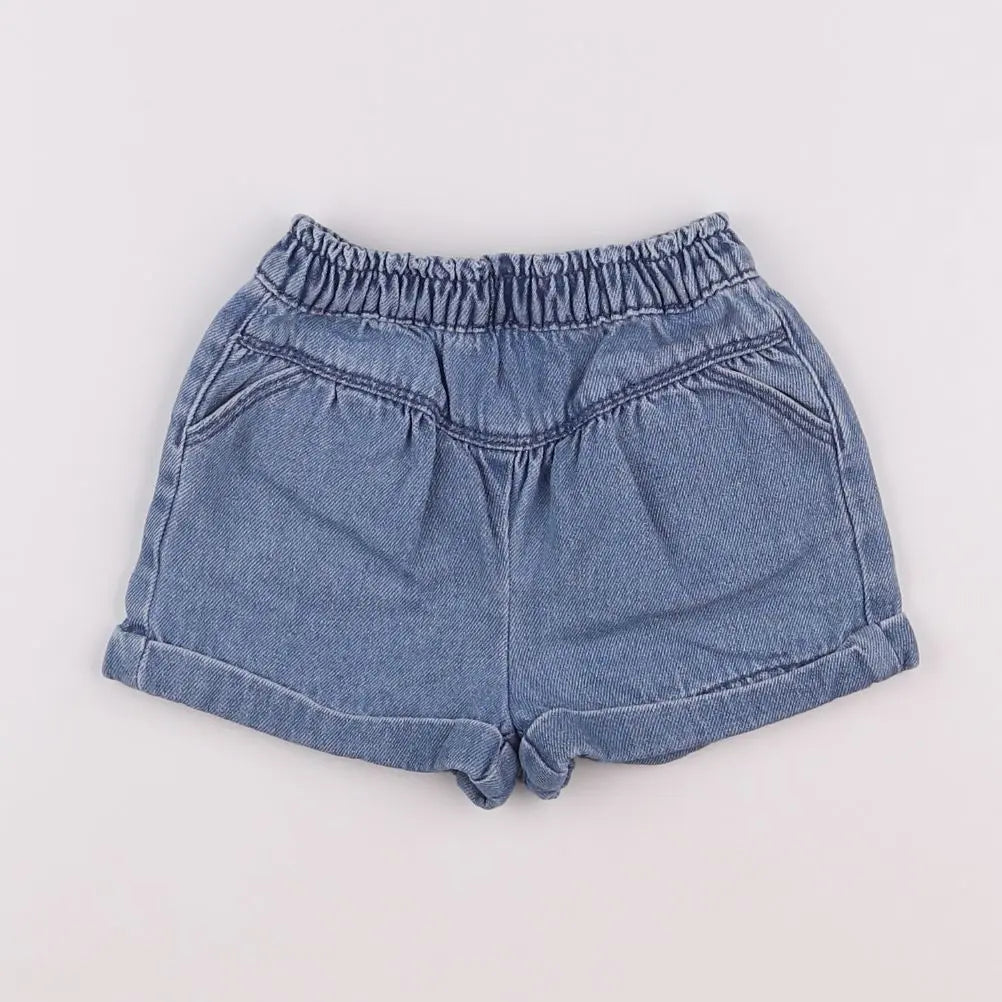 Vertbaudet - short bleu - 6 mois