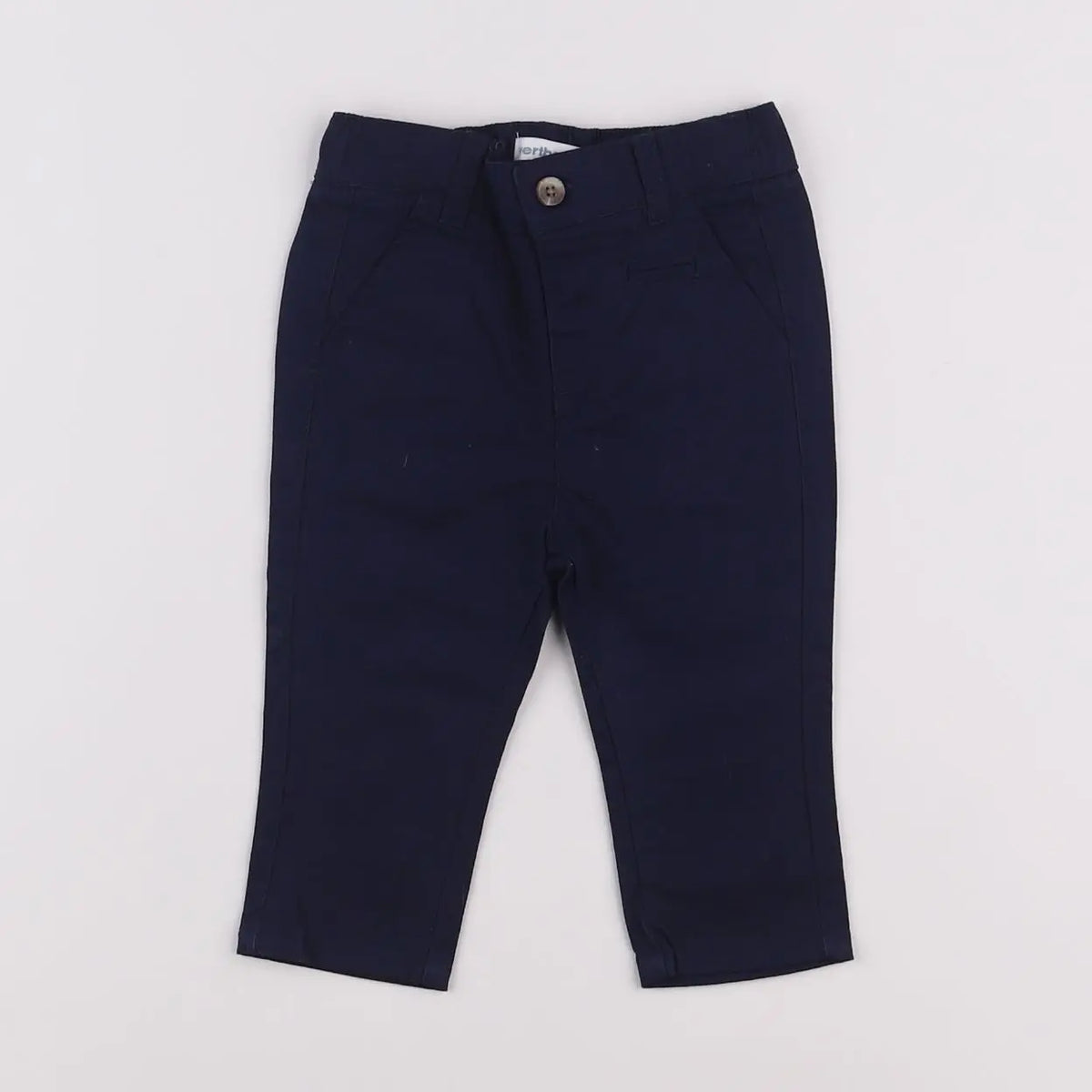 Vertbaudet - pantalon bleu - 6 mois