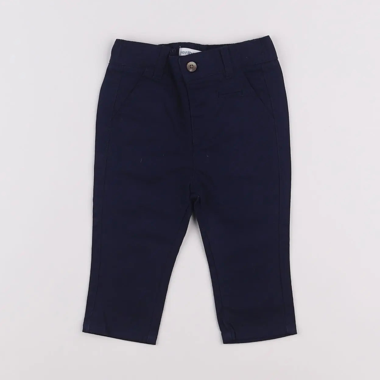 Vertbaudet - pantalon bleu - 6 mois