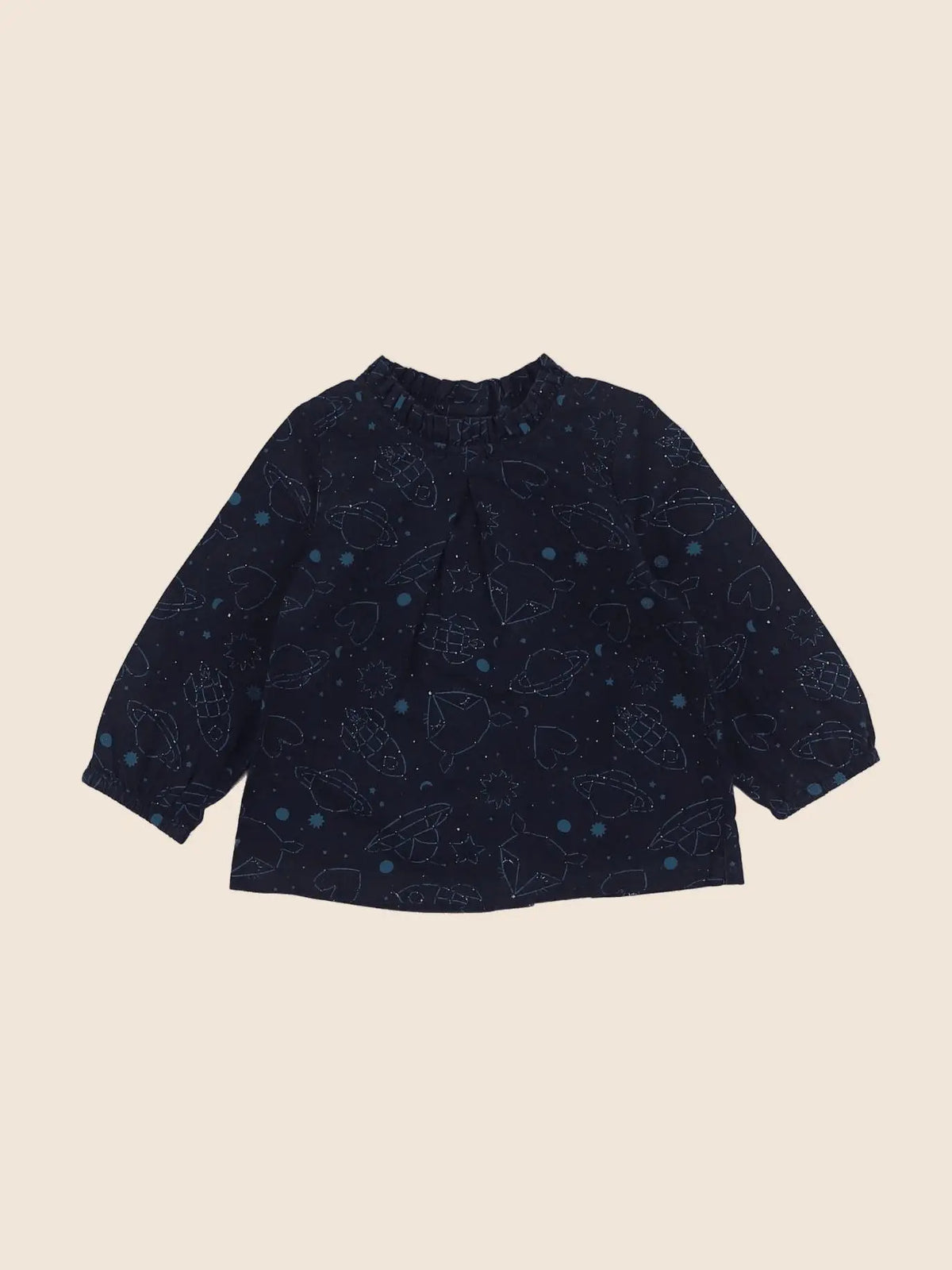 Vertbaudet - blouse bleu - 6 mois