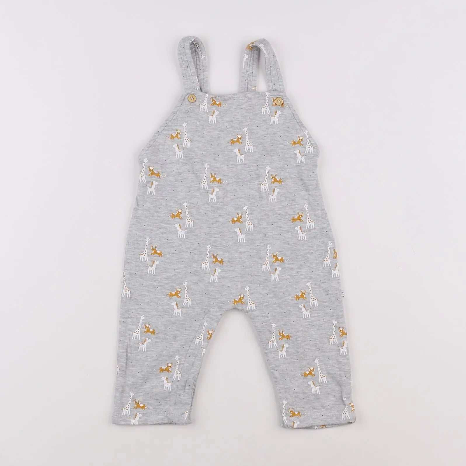 Vertbaudet - salopette gris - 6 mois