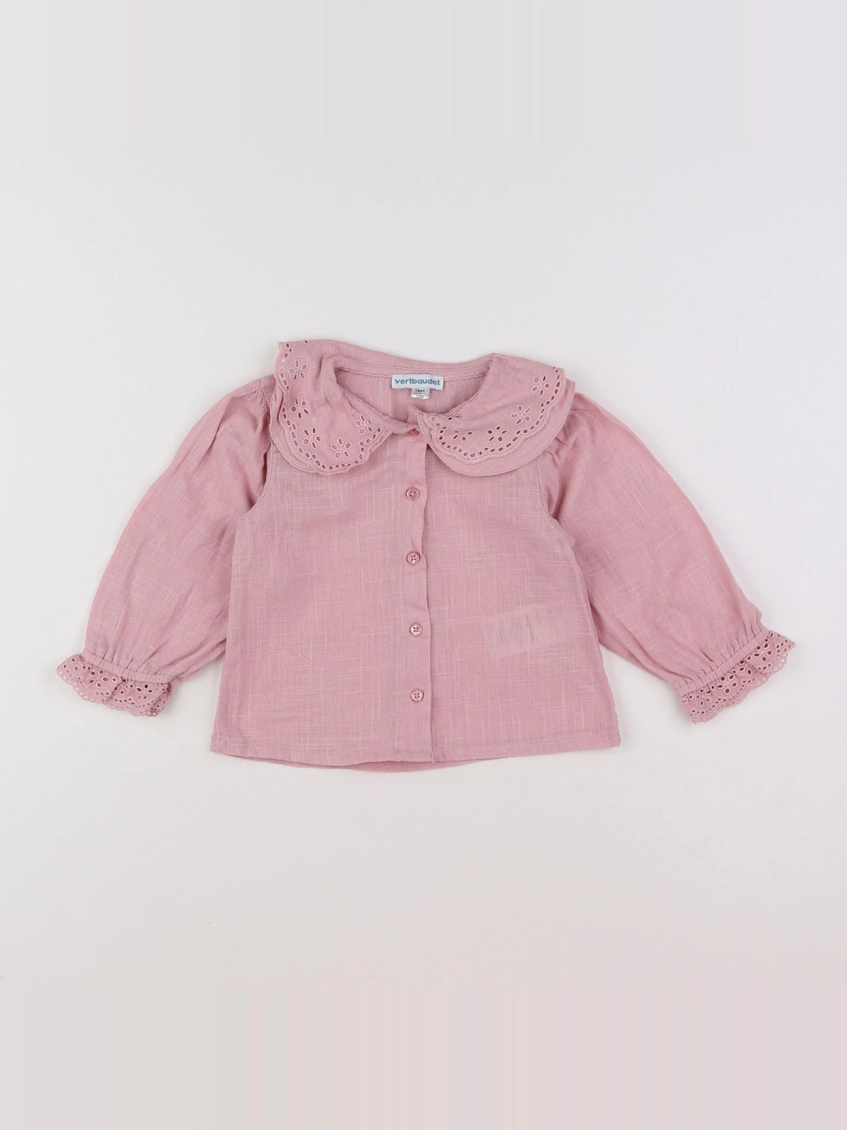 Vertbaudet - blouse rose - 12 mois