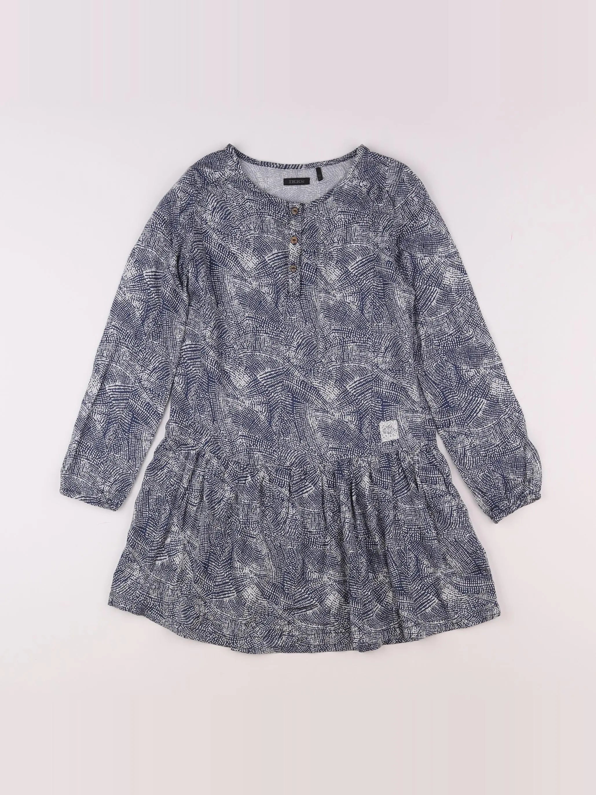 IKKS - robe bleu - 8 ans