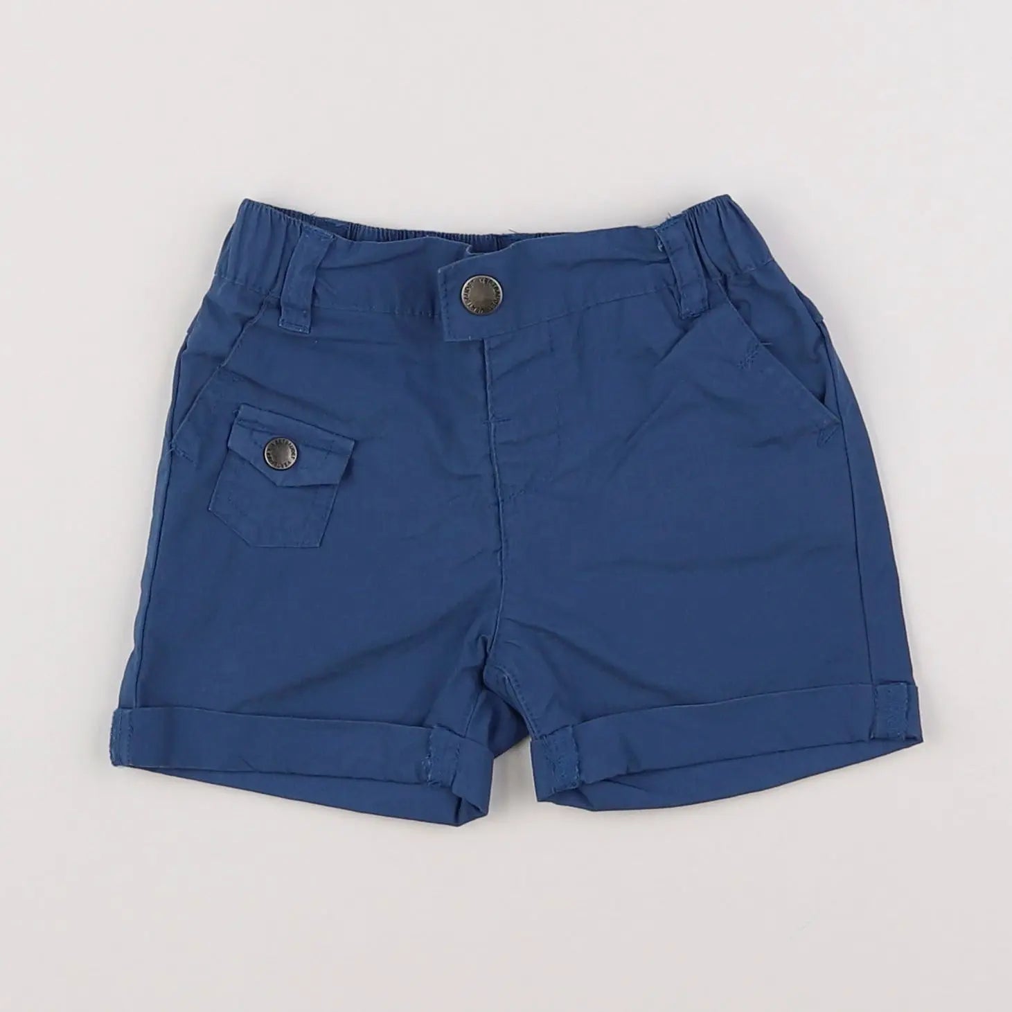 Vertbaudet - short bleu - 12 mois