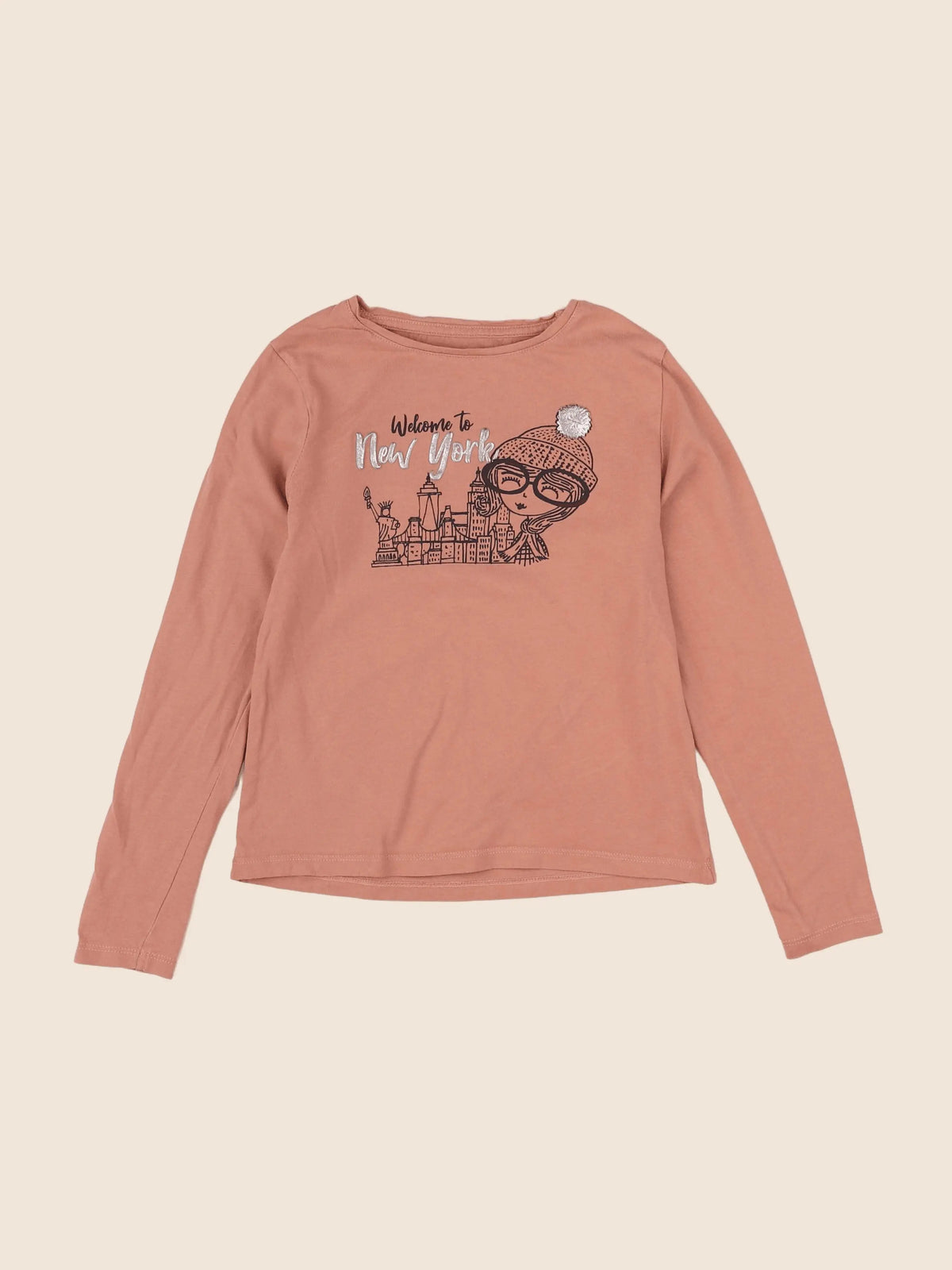 Vertbaudet - tee-shirt rose - 8 ans